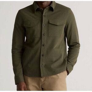 Quince Cotton Pique Knit Over-shirt Mens Medium Retail $168
